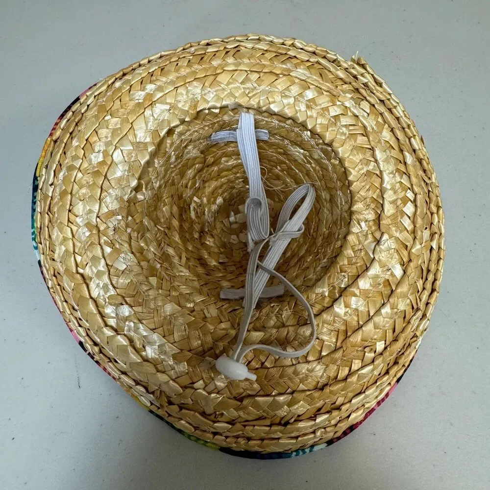 Mini Mexican Sombrero Small Straw Hat Cat Dog Pet Costume Apparel Cinco De Mayo